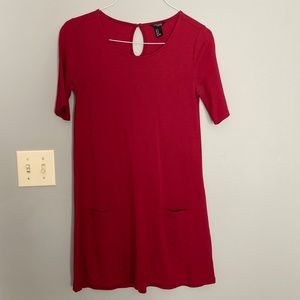 Burgundy dress!